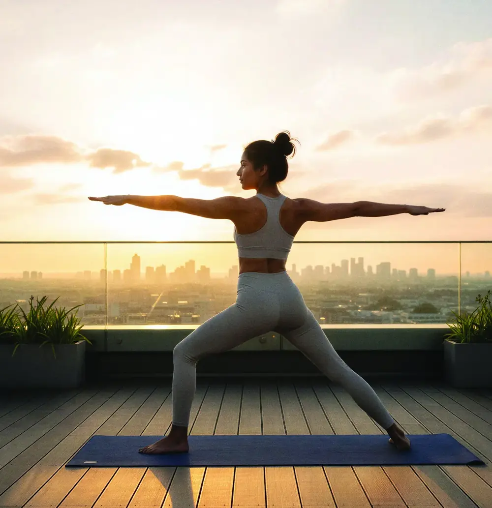 Yoga and wellness deck
